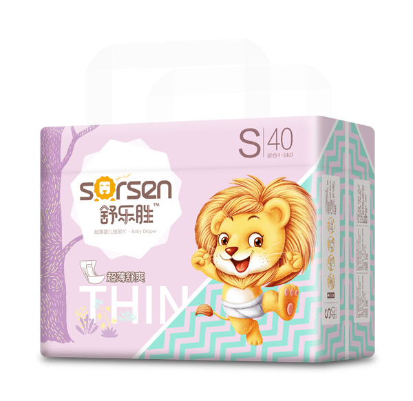 舒樂(lè)勝超薄嬰兒紙尿片小包S40