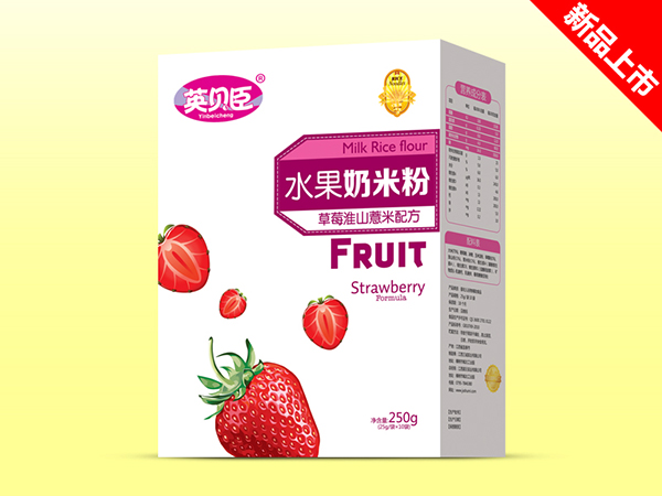 英貝臣水果奶米粉草莓淮山薏米盒裝