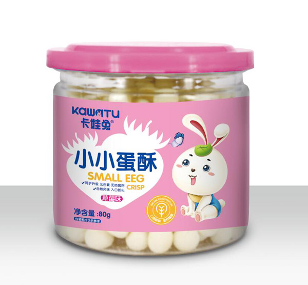 卡娃兔小小蛋酥-草莓味