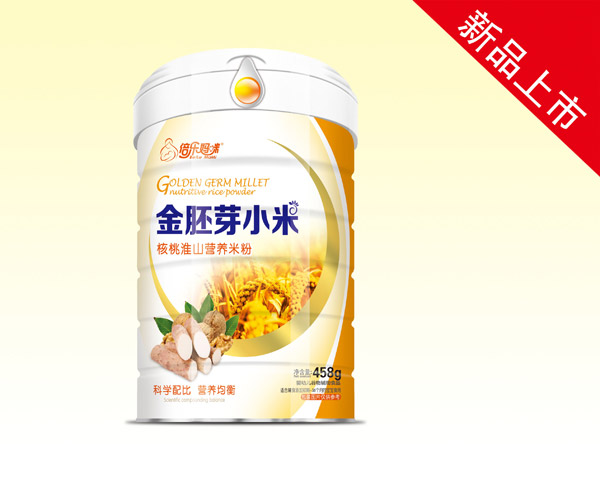 倍樂媽咪金胚芽小米營養(yǎng)米粉(核桃淮山)桶裝