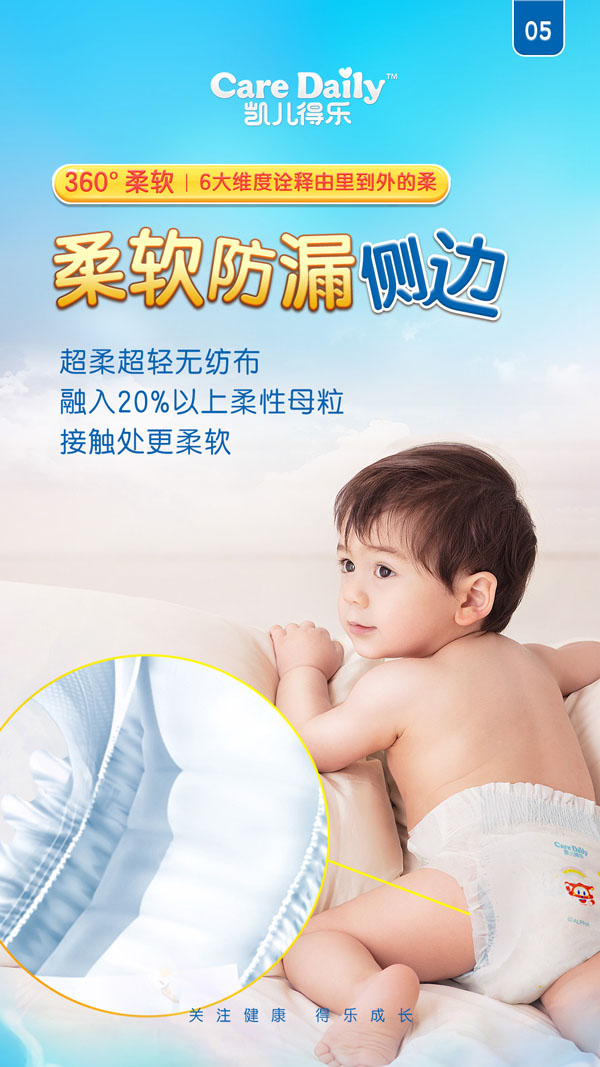 凱兒得360°柔軟超級飛俠紙尿褲3