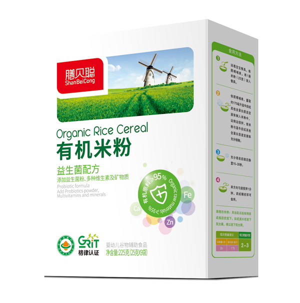 膳貝聰益生菌有機米粉 盒裝