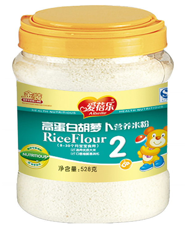 愛蓓樂高蛋白胡蘿卜營養(yǎng)米粉528g
