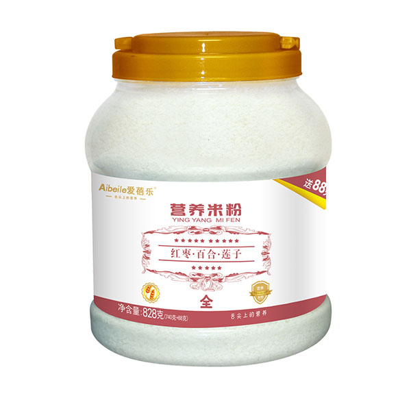 愛蓓樂營養(yǎng)米粉-紅棗百合蓮子828g
