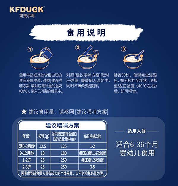 功夫小鴨嬰幼兒營養(yǎng)粥