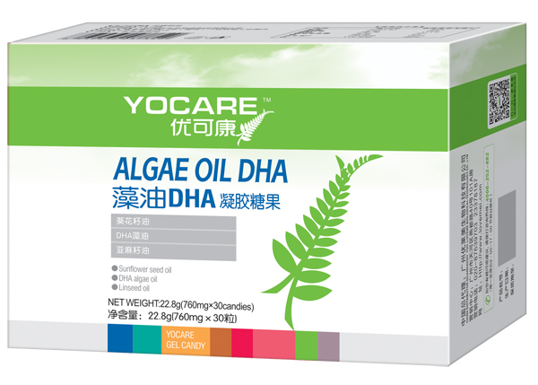優(yōu)可康藻油DHA凝膠糖果 30粒裝