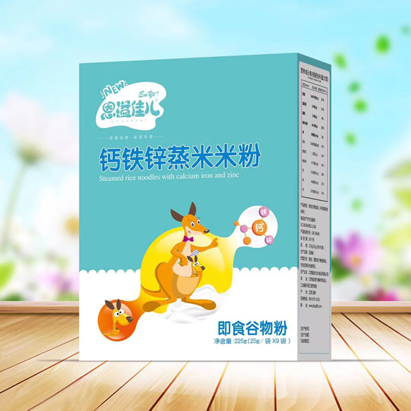 恩溢佳兒鈣鐵鋅蒸米米粉 盒裝