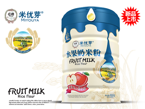 米優(yōu)芽水果奶米粉-蘋(píng)果淮山強(qiáng)化鐵聽(tīng)裝