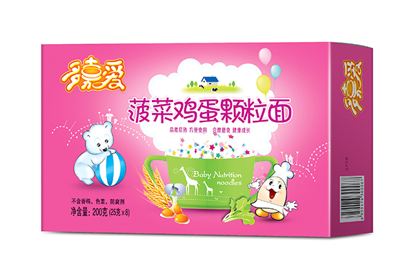 多嘉愛(ài)菠菜雞蛋顆粒面