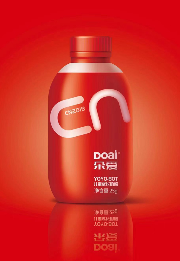 朵愛搖搖瓶益生菌兒童奶粉1