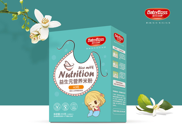 寶貝當家AD鈣益生元營養(yǎng)米粉 盒裝