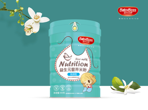 寶貝當家鐵鋅鈣益生元營養(yǎng)米粉 聽裝