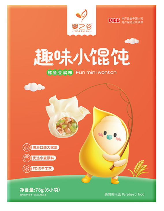 嬰之谷趣味小餛飩-鱈魚(yú)豆腐味