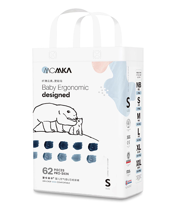 麥卡米卡嬰兒空氣感U芯紙尿褲S62