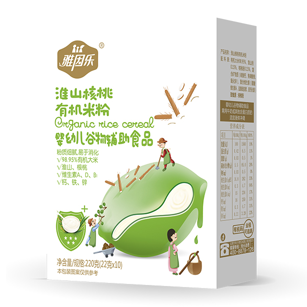 雅因樂有機米粉盒裝 淮山核桃