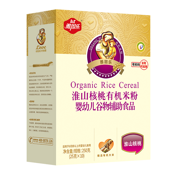 雅因樂淮山核桃有機米粉盒裝