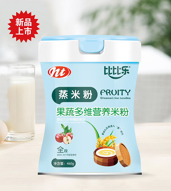 比比樂(lè)鈣鐵鋅果蔬多維果味蒸米粉  聽(tīng)裝