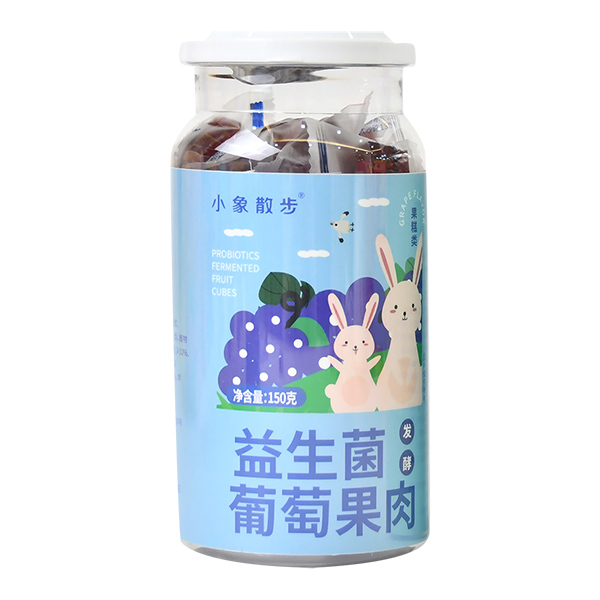 小象散步益生菌水果果肉-葡萄味