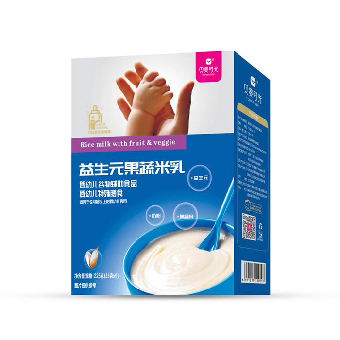 貝美時光益生元果蔬米乳盒裝