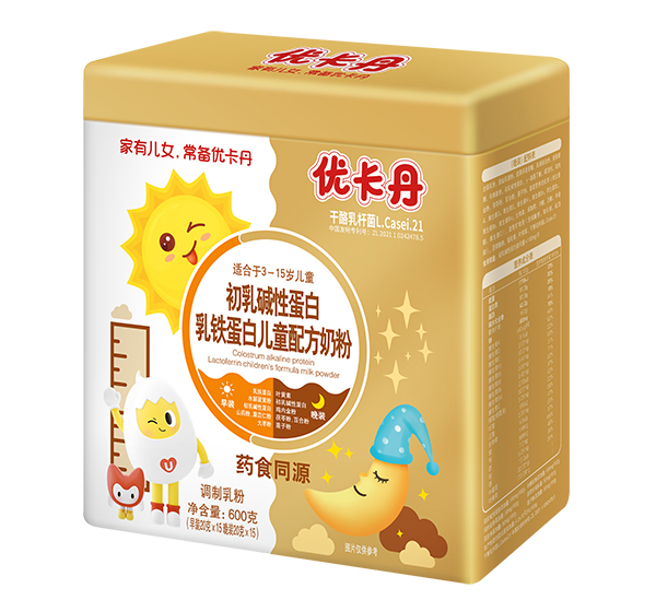 優(yōu)卡丹初乳堿性蛋白+乳鐵蛋白兒童配方奶粉