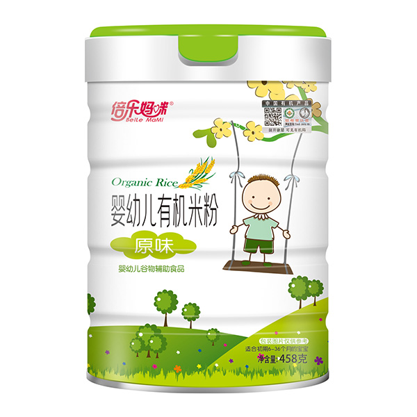 倍樂媽咪嬰幼兒有機米粉-原味罐裝