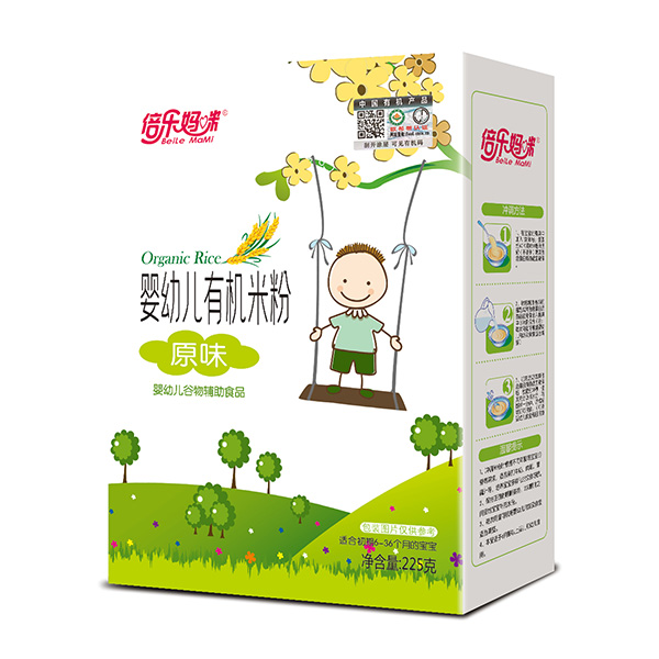 倍樂媽咪嬰幼兒有機米粉-原味盒裝
