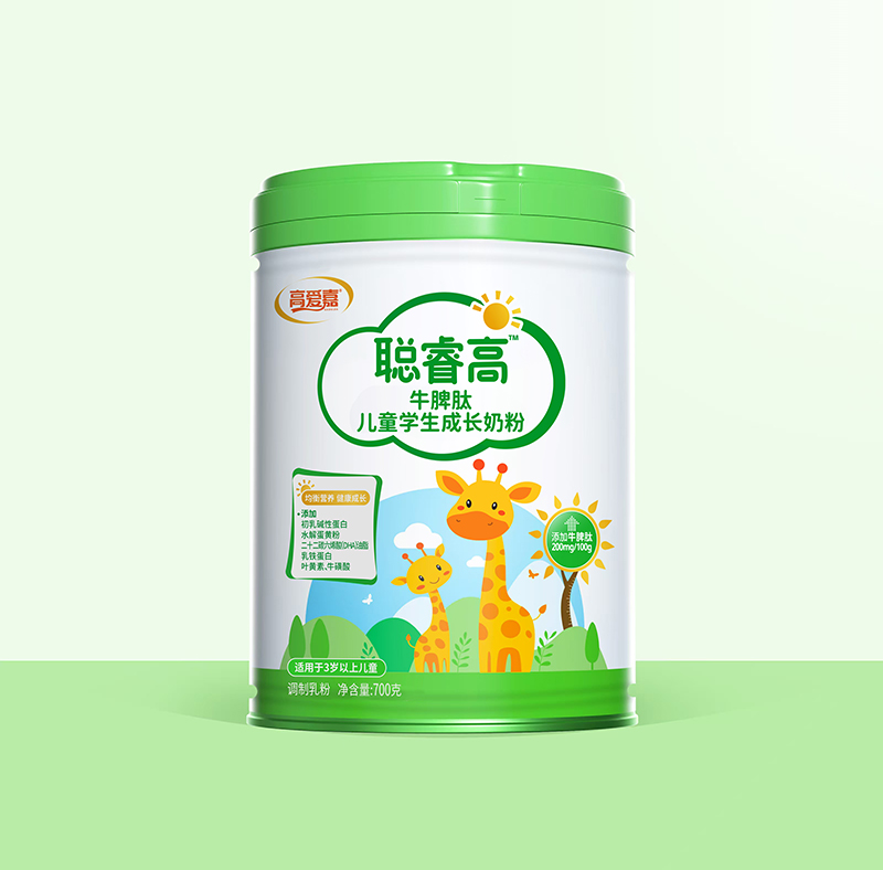 高愛(ài)嘉聰睿高牛脾肽兒童學(xué)生成長(zhǎng)奶粉
