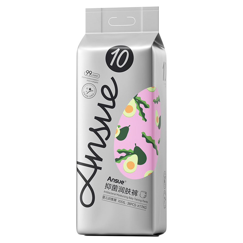 Ansue安秀抑菌潤膚嬰兒訓(xùn)練褲XXXL
