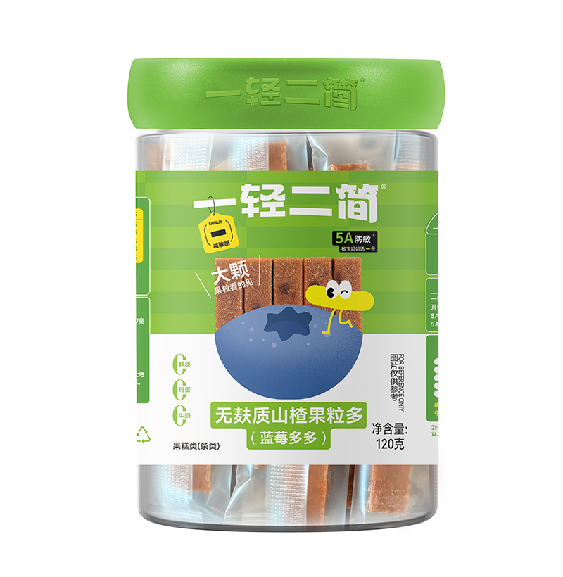 一輕二簡無麩質(zhì)山楂果粒多(藍(lán)莓多多)