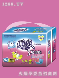 優(yōu)兒爽三項(xiàng)全能嬰兒紙尿片