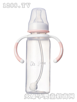 高透明帶把自動(dòng)奶瓶240ML
