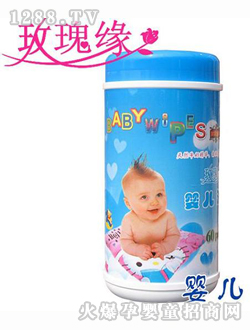 嬰兒桶裝濕巾60片藍