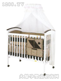 愛嬰寶嬰兒木床MC170褐色