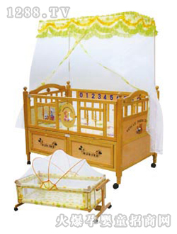 愛嬰寶嬰兒木床539-1