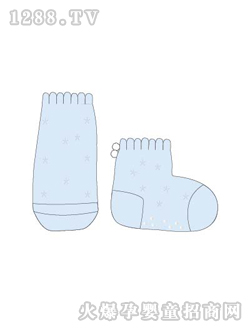 如意寶貝天使短襪