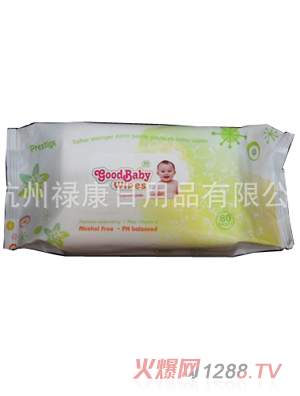 80片裝無酒精嬰兒濕巾