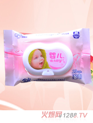 雙驕20片扣蓋嬰兒濕巾