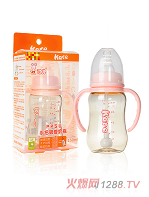 可兒KR-1065標口手把自動PPSU奶瓶150ml