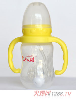 艾貝利PP標(biāo)準(zhǔn)口徑帶柄125ml奶瓶