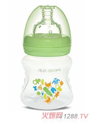 培愛(ài)寬口徑PP手指紋小奶瓶120ml