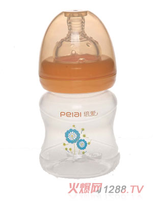 培愛(ài)寬口徑PP花形小奶瓶120ml