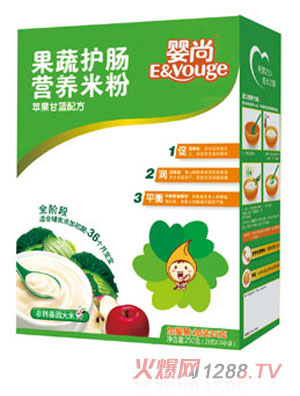 嬰尚蘋果甘藍(lán)果蔬護(hù)腸營養(yǎng)米粉