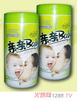 纖雨度嬰兒潤(rùn)膚80片桶裝濕巾