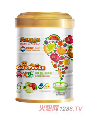 貝之惠果優(yōu)樂蘋果淮山奶米粉