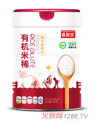 雅恩貝有機(jī)米?。ê镱^菇配方）