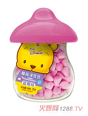 迪米熊蘑菇溶豆豆-藍(lán)莓味雨傘罐