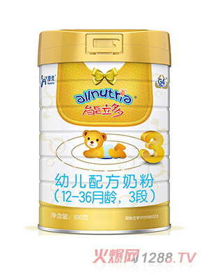 澳優(yōu)能立多幼兒配方奶粉（12-36月齡，3段）