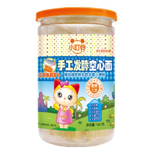 小叮鈴手工發(fā)酵空心面三文魚(yú)胡蘿卜