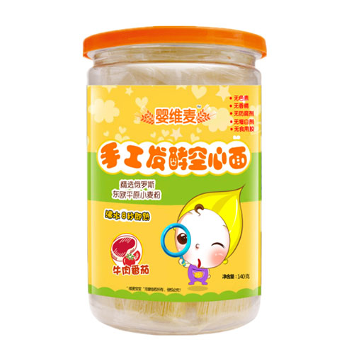 嬰維麥手工發(fā)酵空心面牛肉番茄