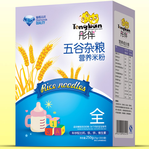 彤伴五谷雜糧營養(yǎng)米粉盒裝全段